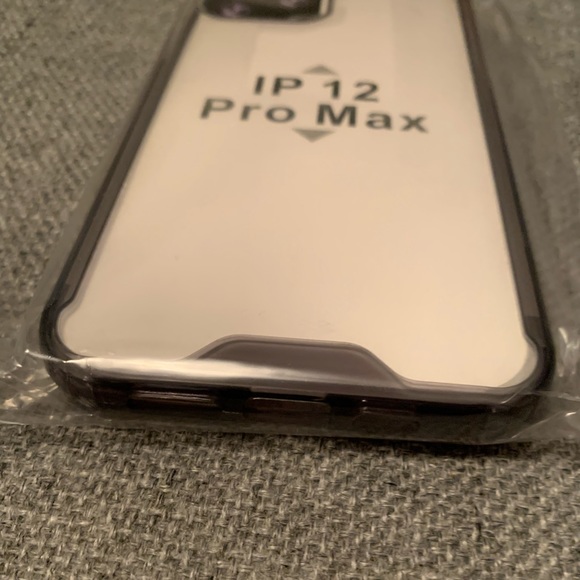 IPHONE 12 PRO MAX CASE SEE THROUGH PLASTIC PHONE CASE BLACK BORDER $5 ADD ON! - Picture 4 of 4